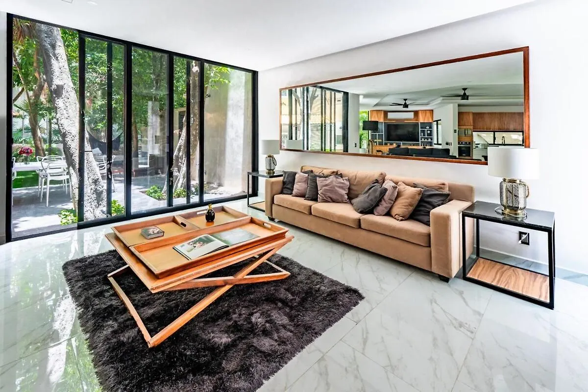 Stunning Modern Villa With Pool And Beach Access بلايا ديل كارمن 0*,